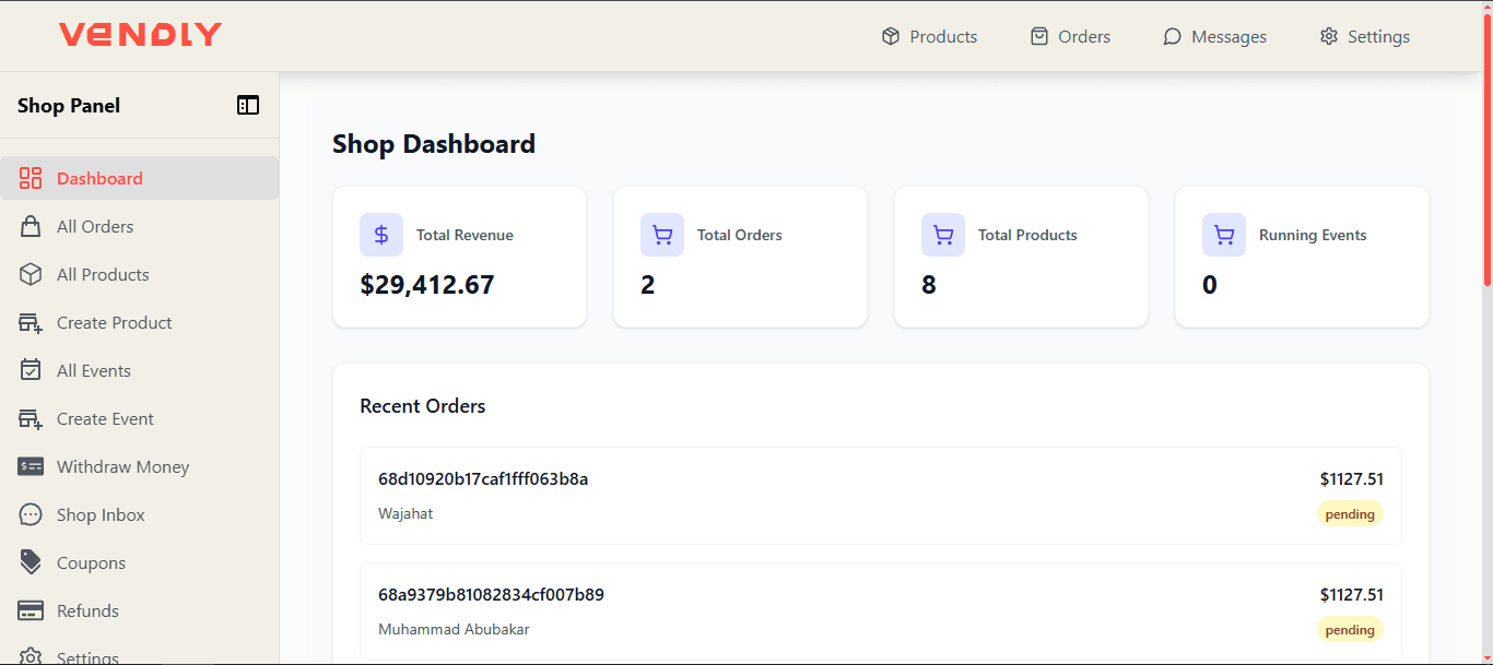 Vendly Multi-Vendor Marketplace screenshot 1